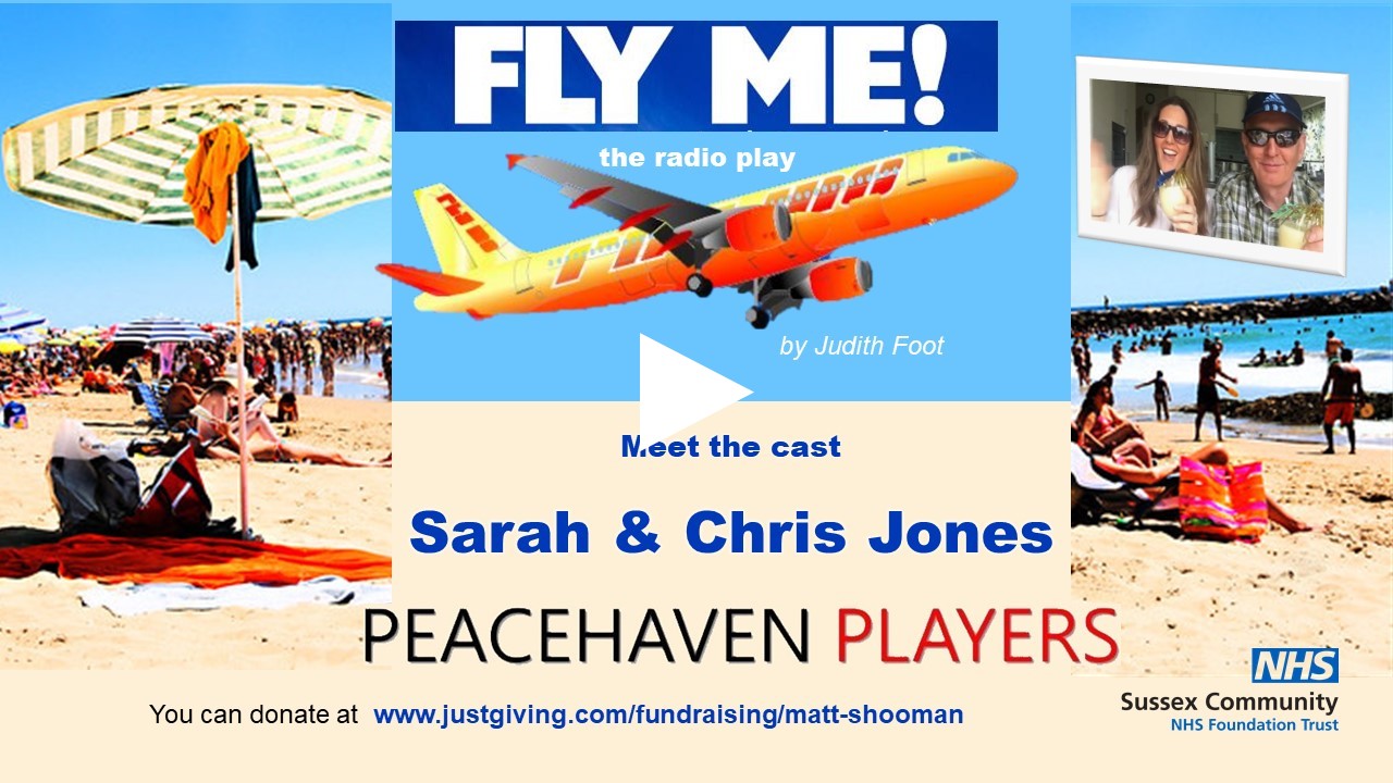 Fly Me! the radio play. Meet the cast video Sarah & Chris